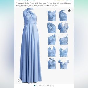 Dusty Blue Bridesmaids Dress